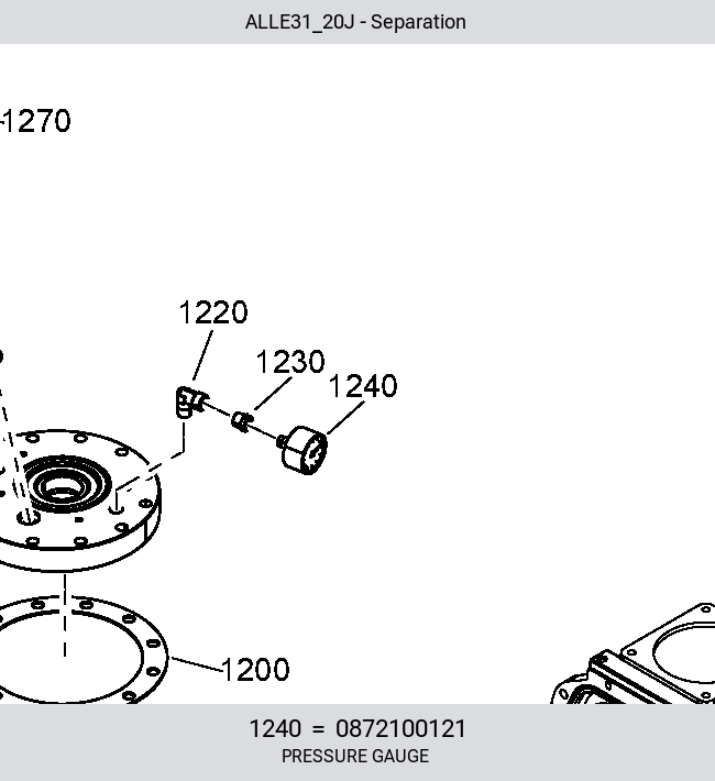 PRESSURE GAUGE D.50 R1/4